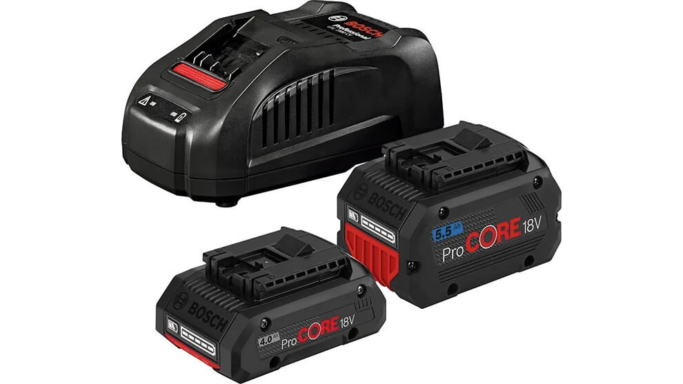 1x ProCORE18V 4.0Ah + 1x ProCORE18V 5.5Ah + GAL 1880 CV Professional