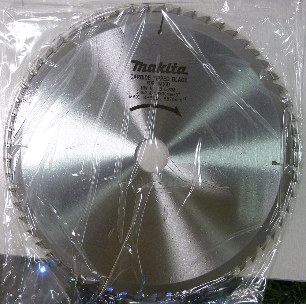 Katkaisuterä puulle Makita; 260x2,4x30,0 mm; Z60; 15°