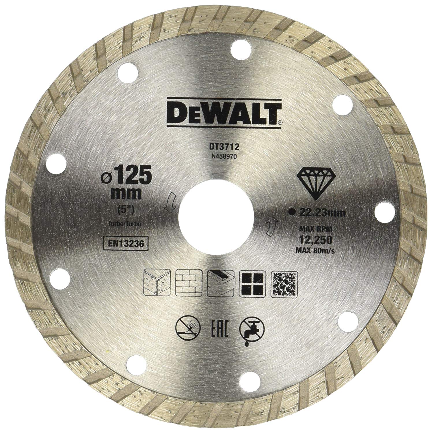 Timanttikatkaisulaikka DeWalt DT3712-QZ; 125 mm
