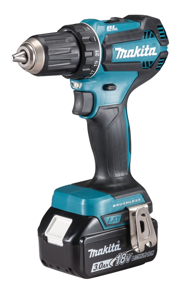 Pora/ruuvinväännin Makita DDF485RFJ; 18 V; 2x3,0 Ah akku