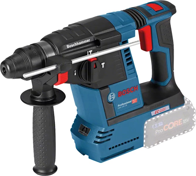 Poravasara Bosch GBH 18V-26; 2,6 J; SDS-plus; 18 V (ilman akkua ja laturia)