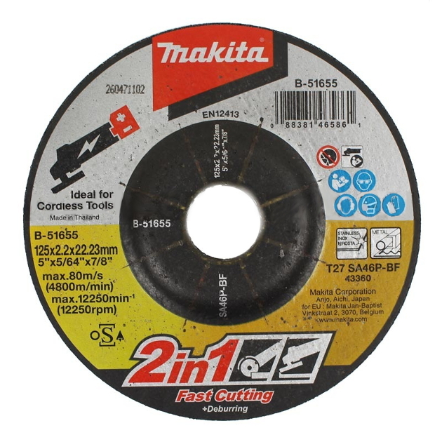 Hiova katkaisulaikka Makita; 125x2,2 mm
