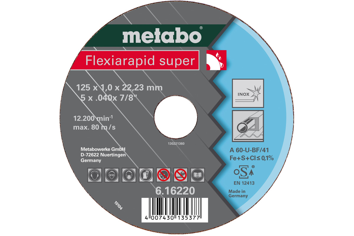 Hiova katkaisulaikka Metabo FLEXIARAPID SUPER; 115x0,8 mm; metalille