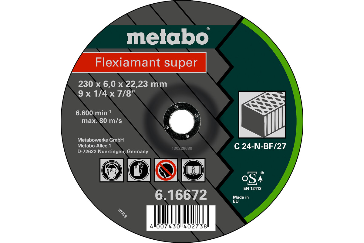 Hiomalaikka Metabo FLEXIAMANT SUPER C 24-N; 180x6 mm