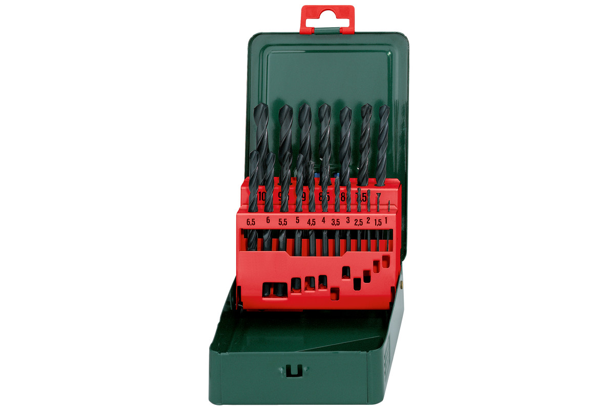 Metalliporanteräsarja Metabo HSS-R; 1-10 mm; 19 kpl.