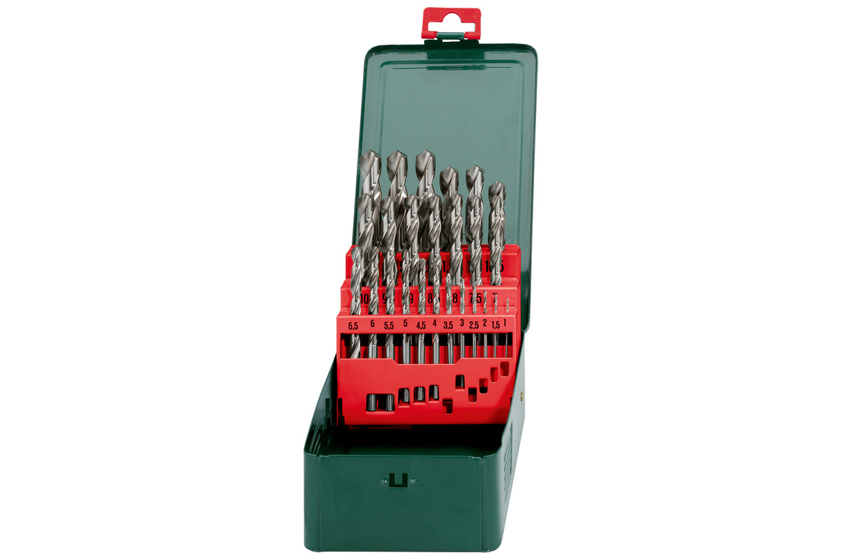 Metalliporanteräsarja Metabo HSS-G; 1-13 mm; 25 kpl.