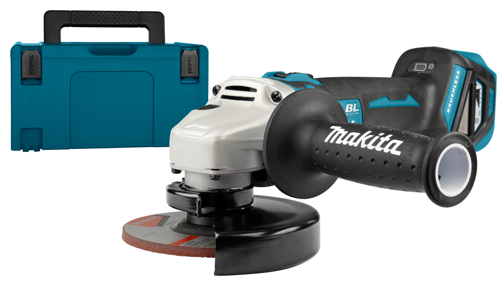 Kulmahiomakone Makita DGA513ZJ; 18 V (ilman akkua ja laturia)