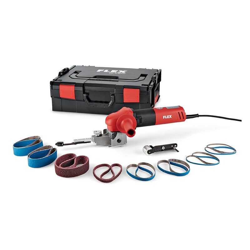 Nauhahiomakone Flex FBE 8-140; tarvikkeiden kanssa