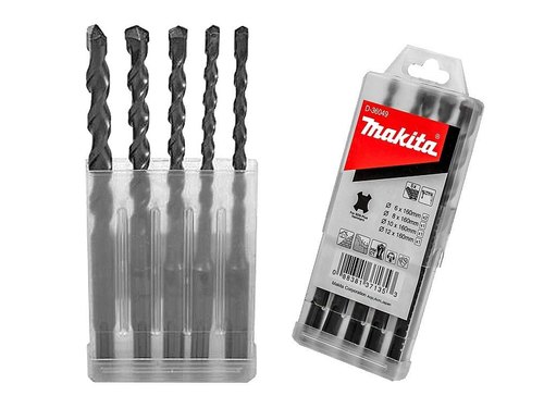 Betoniporanteräsarja Makita D-36049; 6-12 mm; 160 mm; 5 kpl.