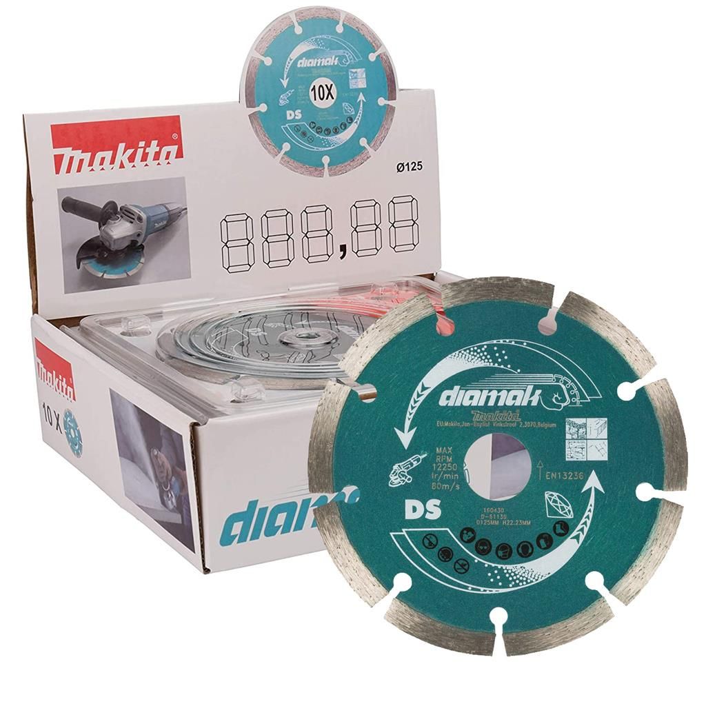 Timanttikatkaisulaikka Makita D-61139; 125 mm; 10 kpl.