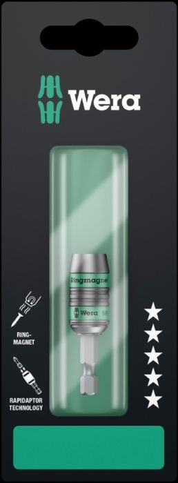 Teränpidin magneettinen Wera 887/4 RR Rapidaptor; 1/4''; 1 kpl.