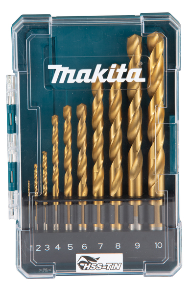 Poranteräsarja Makita D-72849; 1-10 mm; 10 kpl.