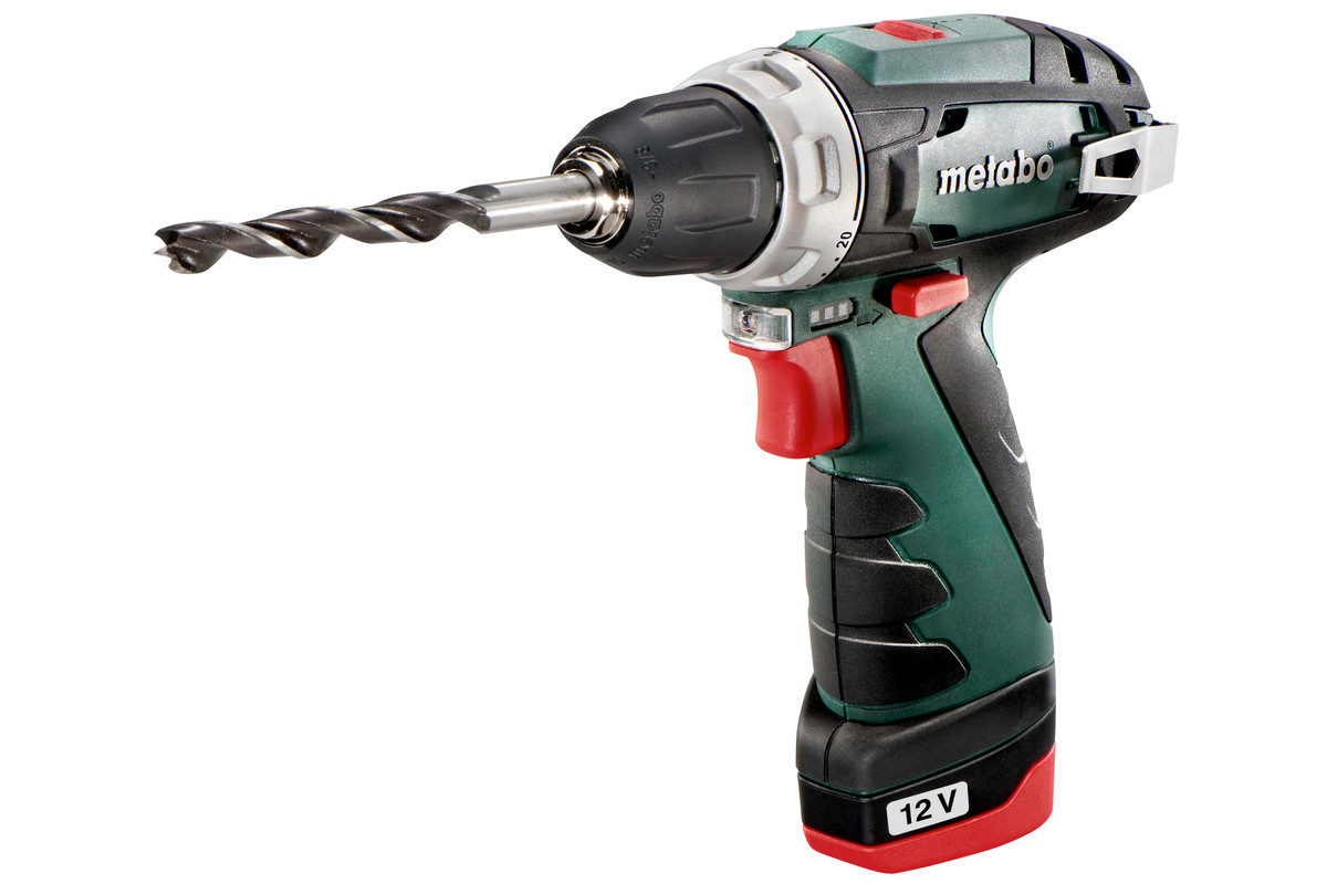 Pora/ruuvinväännin Metabo POWERMAXX BS BASIC; 12 V; 2x2,0 Ah akku
