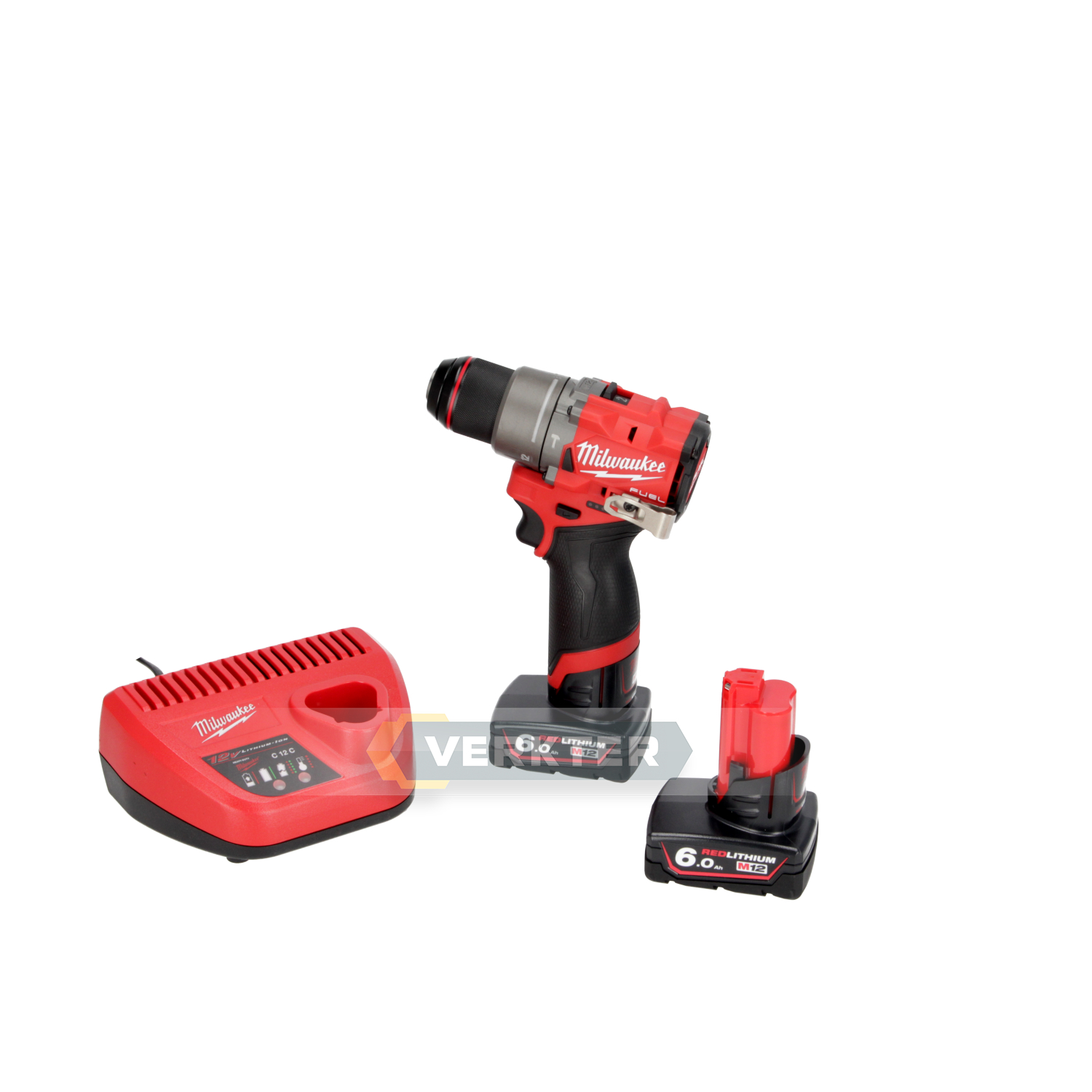 Iskupora / ruuvinväännin Milwaukee M12 FPD2-602X; 12 V; 2x6,0 Ah akku
