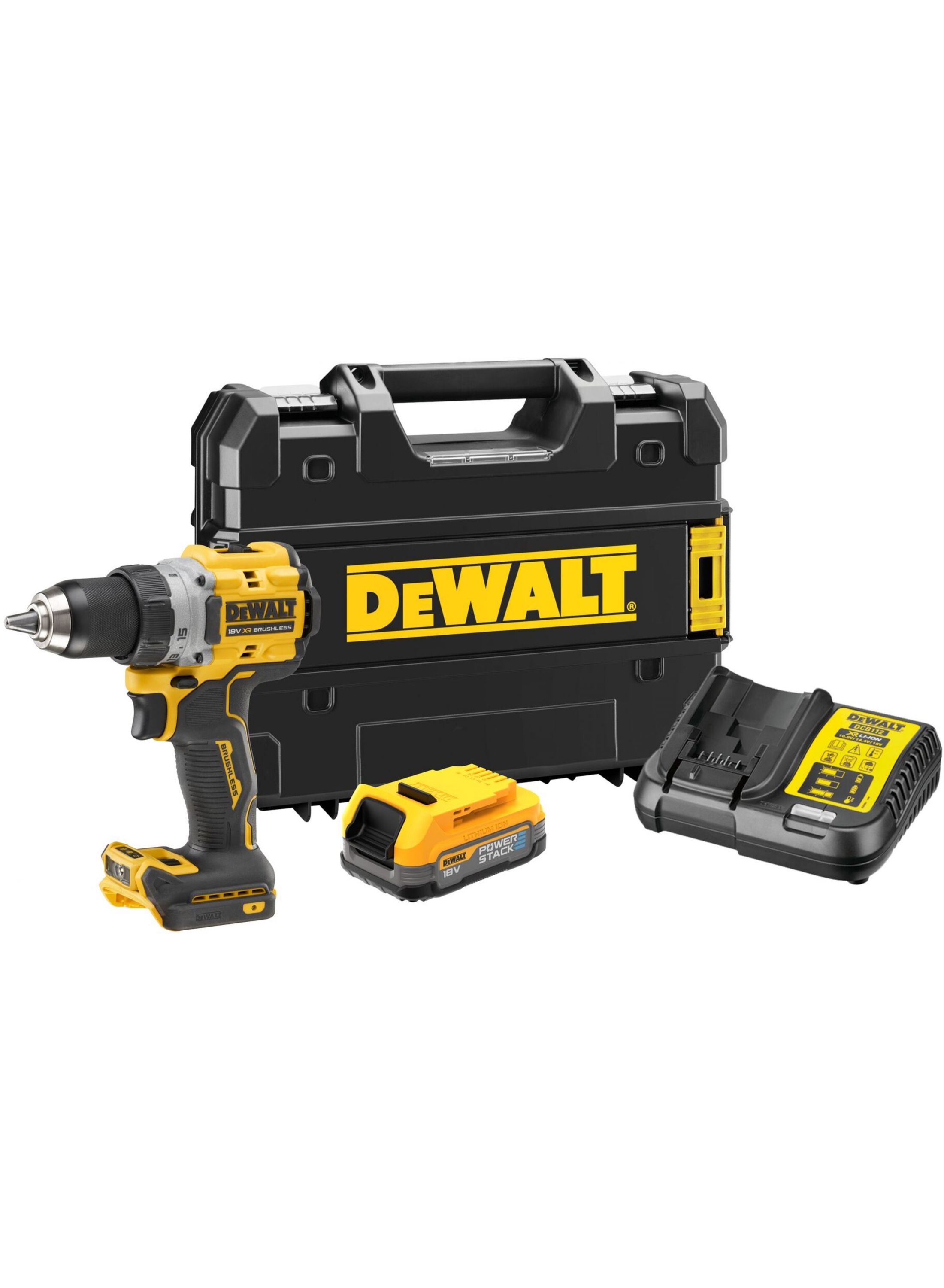Pora/ruuvinväännin DeWalt DCD800E1T-QW; 18 V; 1x1,7 Ah akku