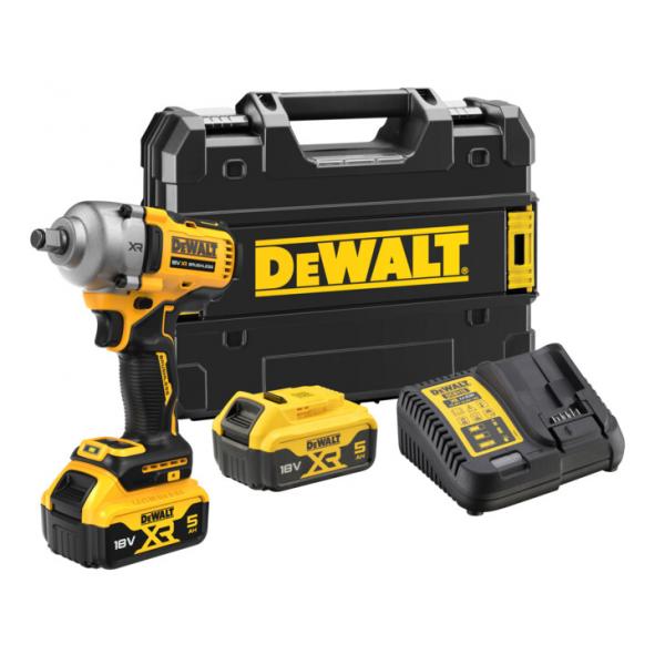 Iskumutterinväännin DeWalt DCF891P2T-QW; 18 V; 2x5,0 Ah akku