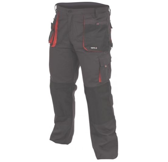 Housut Yato YT-80150; XL; musta punainen