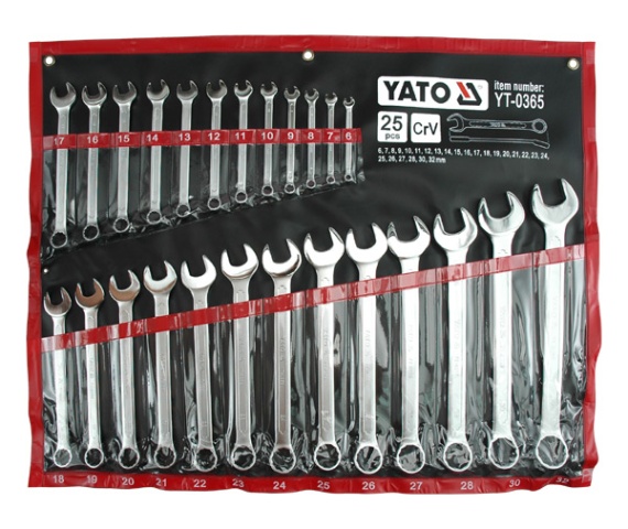 Yhdistelmä-avain-setti Yato YT-0365; 6-32 mm; 25 kpl.