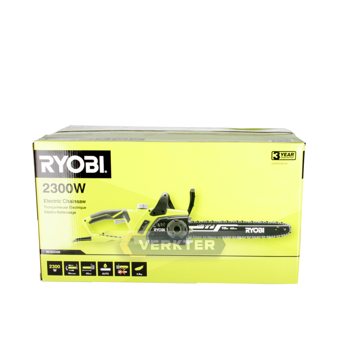 Ketjusaha Ryobi RCS2340B; 2,3 kW; 40 cm nauha