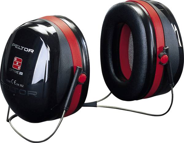 Kuulosuojaimet 3M Peltor Optime III; 35 dB; Punainen