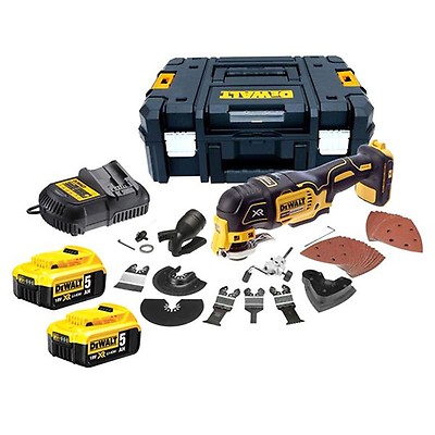 Monitoimityökalu DeWalt DCS356P2-QW; 18 V; 2x5,0 Ah akku