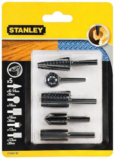 Jyrsinteräsarja  Stanley STA66190-QZ; 5 kpl.
