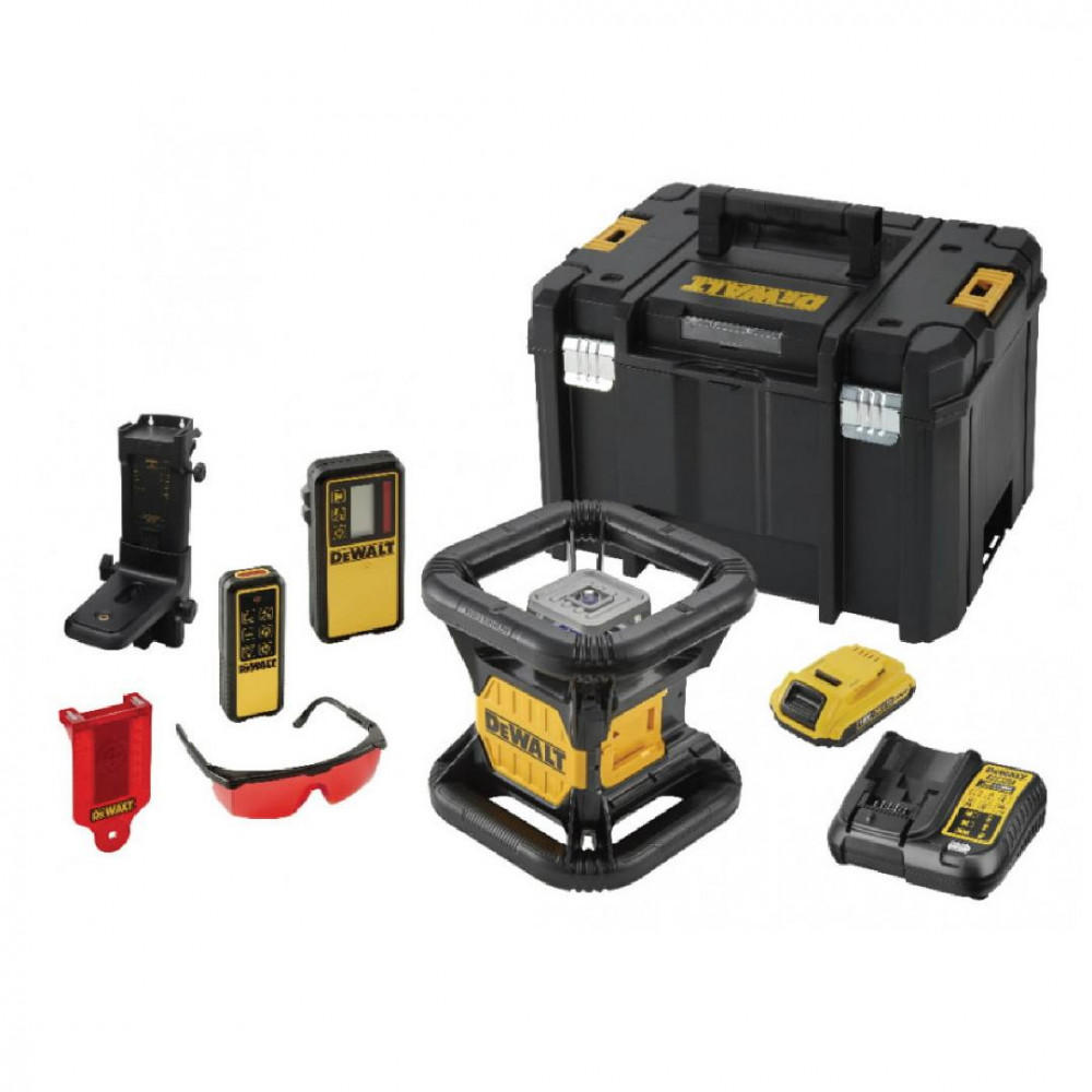 Pyörivä laservaaituslaite DeWalt DCE079D1R-QW; 18 V; 1x2,0 Ah akku