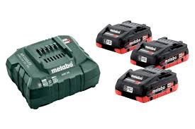 Akku Metabo; 18 V; 3x4,0 Ah + Laturi ASC 55