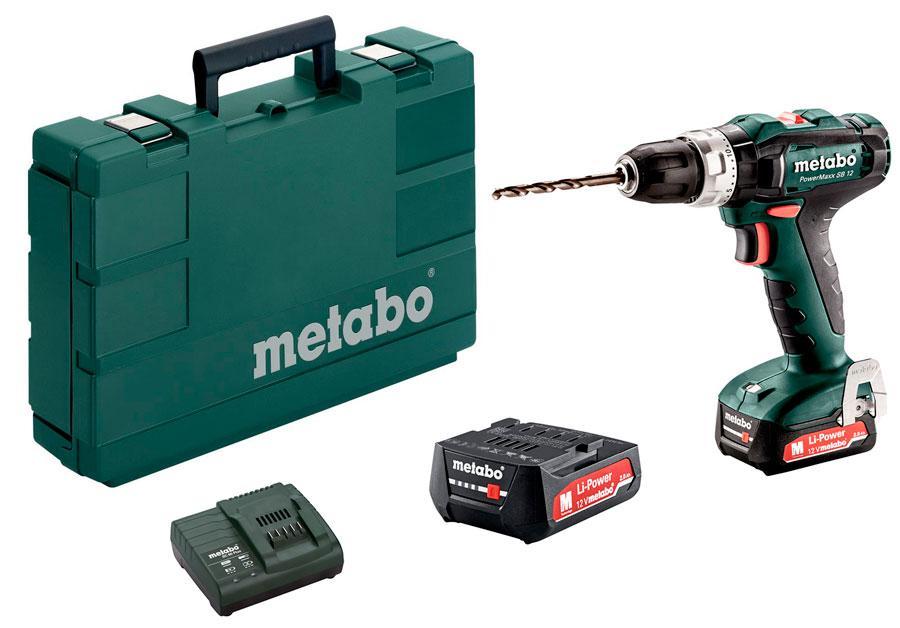 Iskupora / ruuvinväännin Metabo PowerMaxx SB 12V; 2x2,0 Ah akku