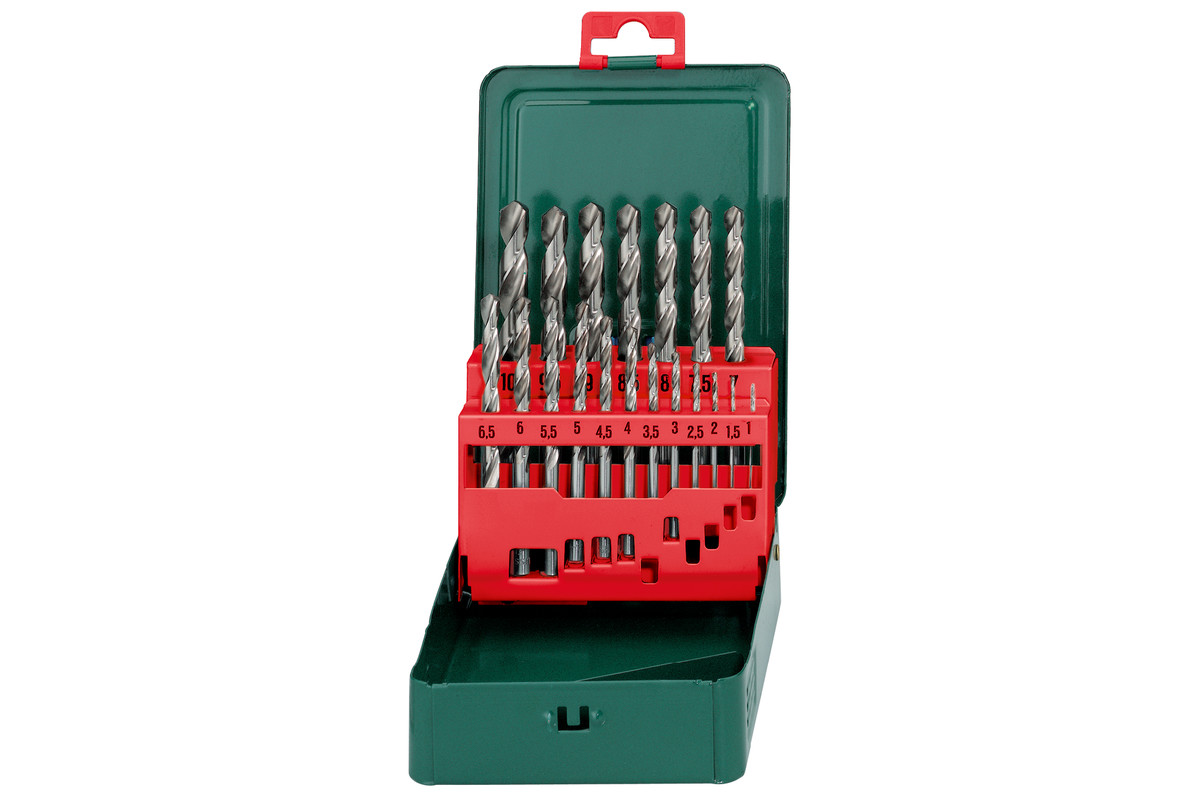 Poranterät metalliin Metabo HSS-G; 1-10 mm; 19  kpl.