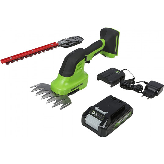 Akkupuutarhaleikkuri Greenworks G24SHTK2; 24 V; 1x2,0&nbsp;Ah akku