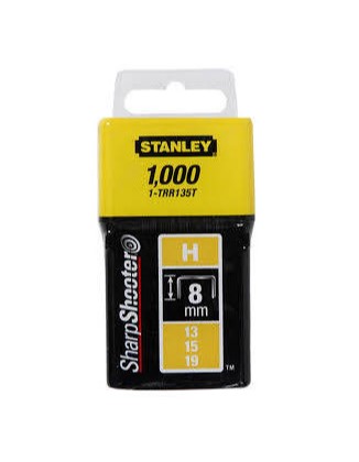 Niitit Stanley; 8 mm; 1000 kpl.; tyyppi H; galvanoitu