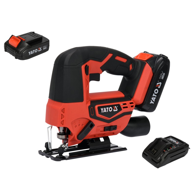 Akkupistosaha Yato YT-82822; 18 V; 2,0 Ah akku
