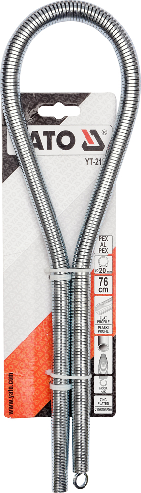 Sisäinen putken taivutusjousi Yato YT-21851; 20 mm/76 cm