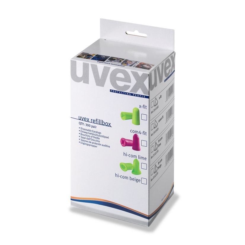 Korvatulpat Uvex X-fit; REFILL One2Click; 37 dB; 300 kpl.