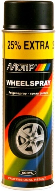 Maali Motip WHEEL SPRAY; 500 ml; musta