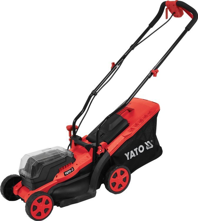 Akkukäyttöinen ruohonleikkuri Yato YT-85221; 2x18 V; (ilman akkua ja laturia)