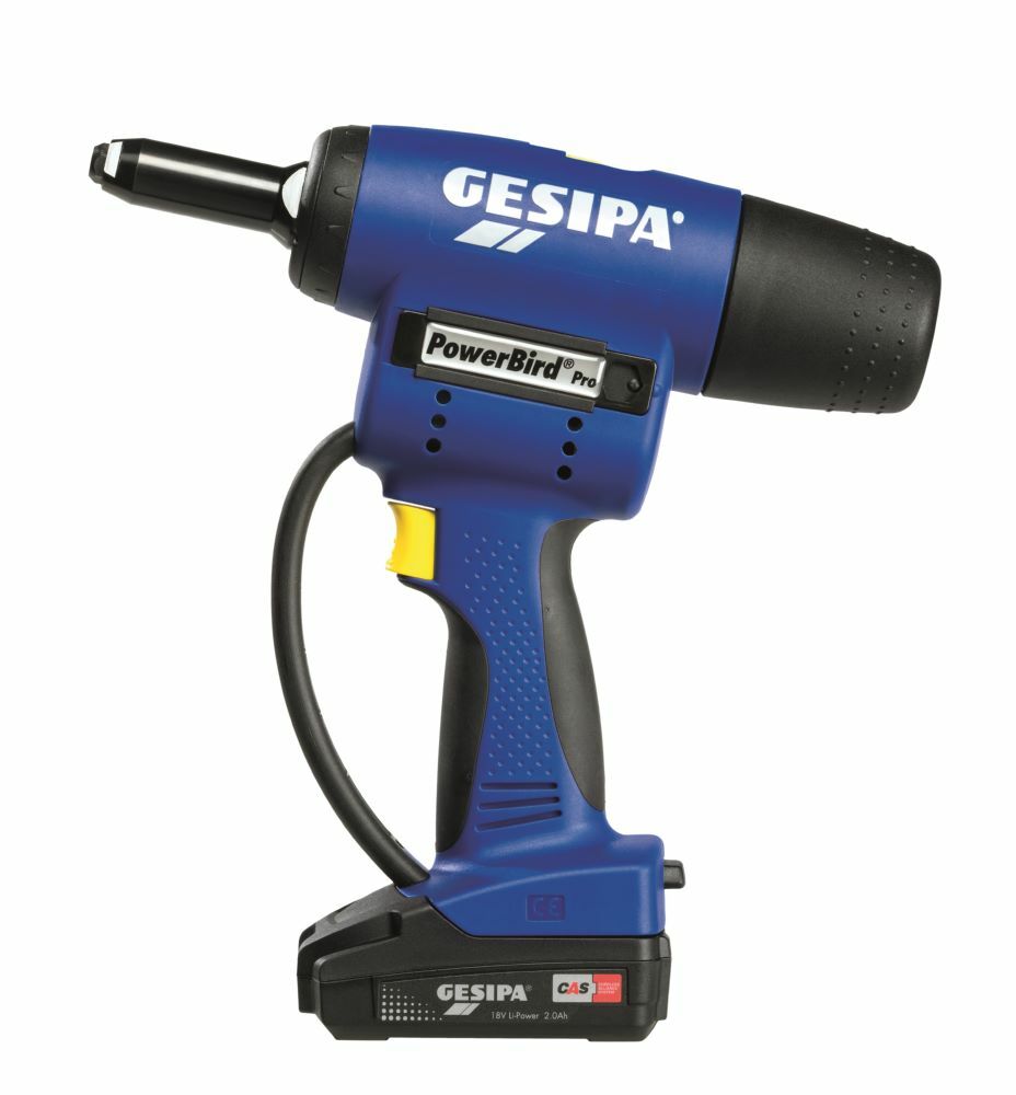 akkukäyttöinen popniittikone Gesipa PowerBird PRO CAS; 18 V; 1x2,0 Ah akku