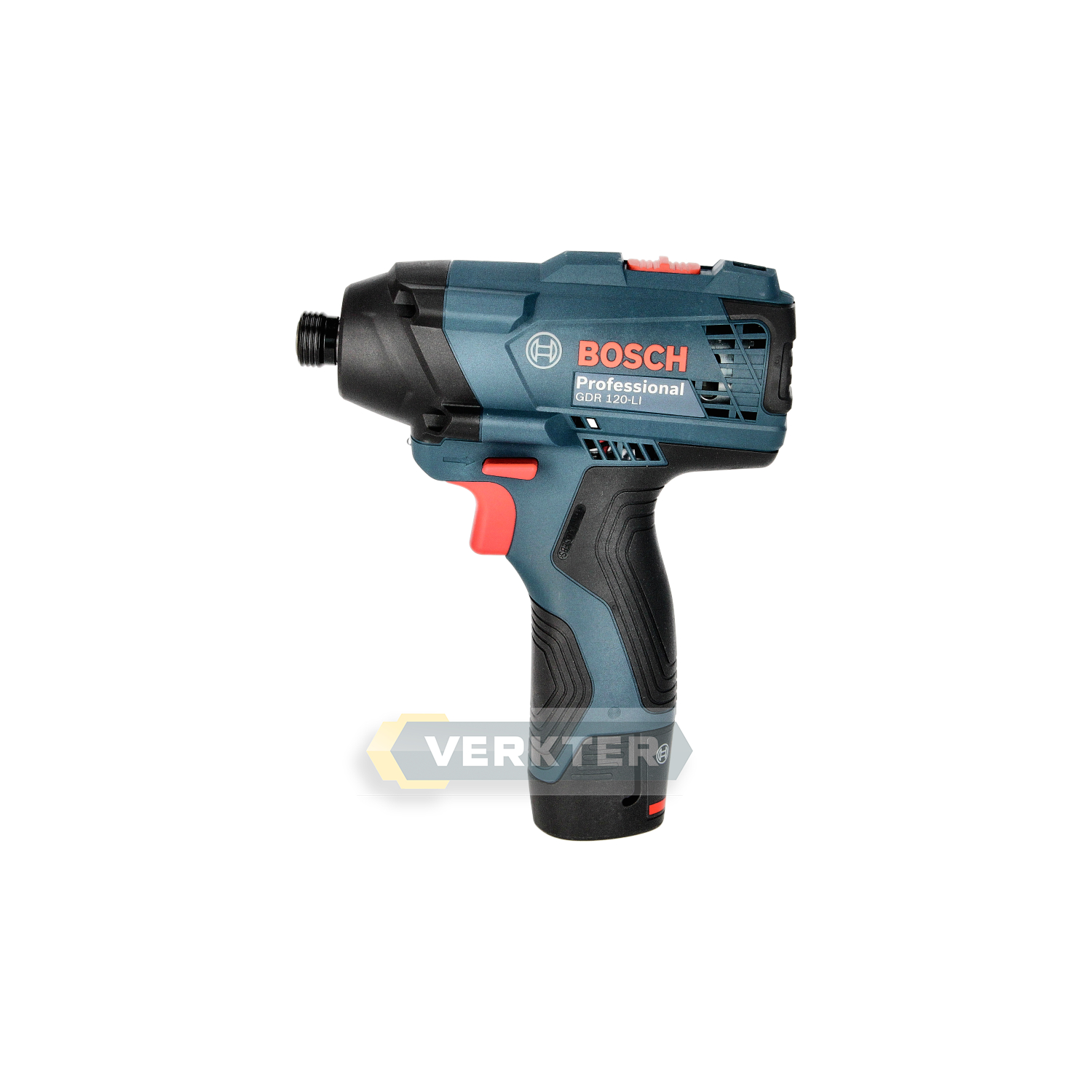 Iskumutterinväännin Bosch GDR 120-LI; 12 V; 2x2,0 Ah akku