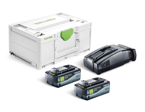 Tarvikesarja Festool SYS 18V 2x8,0/SCA16; 18 V; 2x8,0 Ah akku