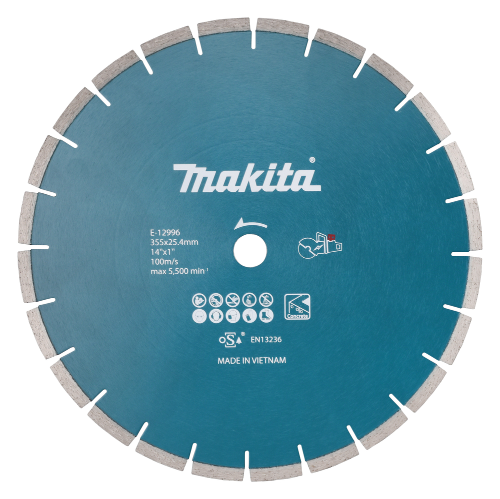 Timanttikatkaisulaikka Makita E-12996; 355x25,4x2,8 mm