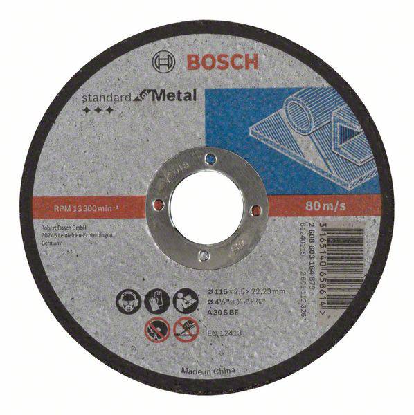 Hiova katkaisulaikka Bosch Standard for Metal 2608603164; 115x22,23 mm