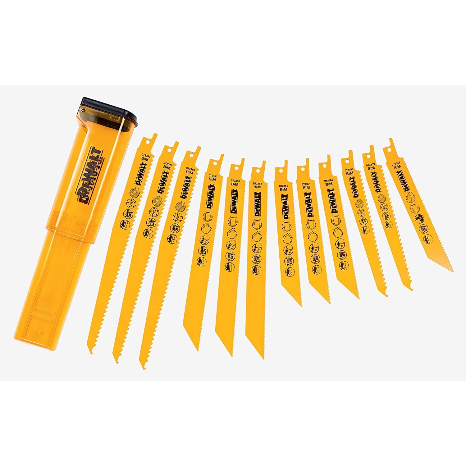 Sahaterä setti DeWalt DT2445-QZ; 12 kpl.