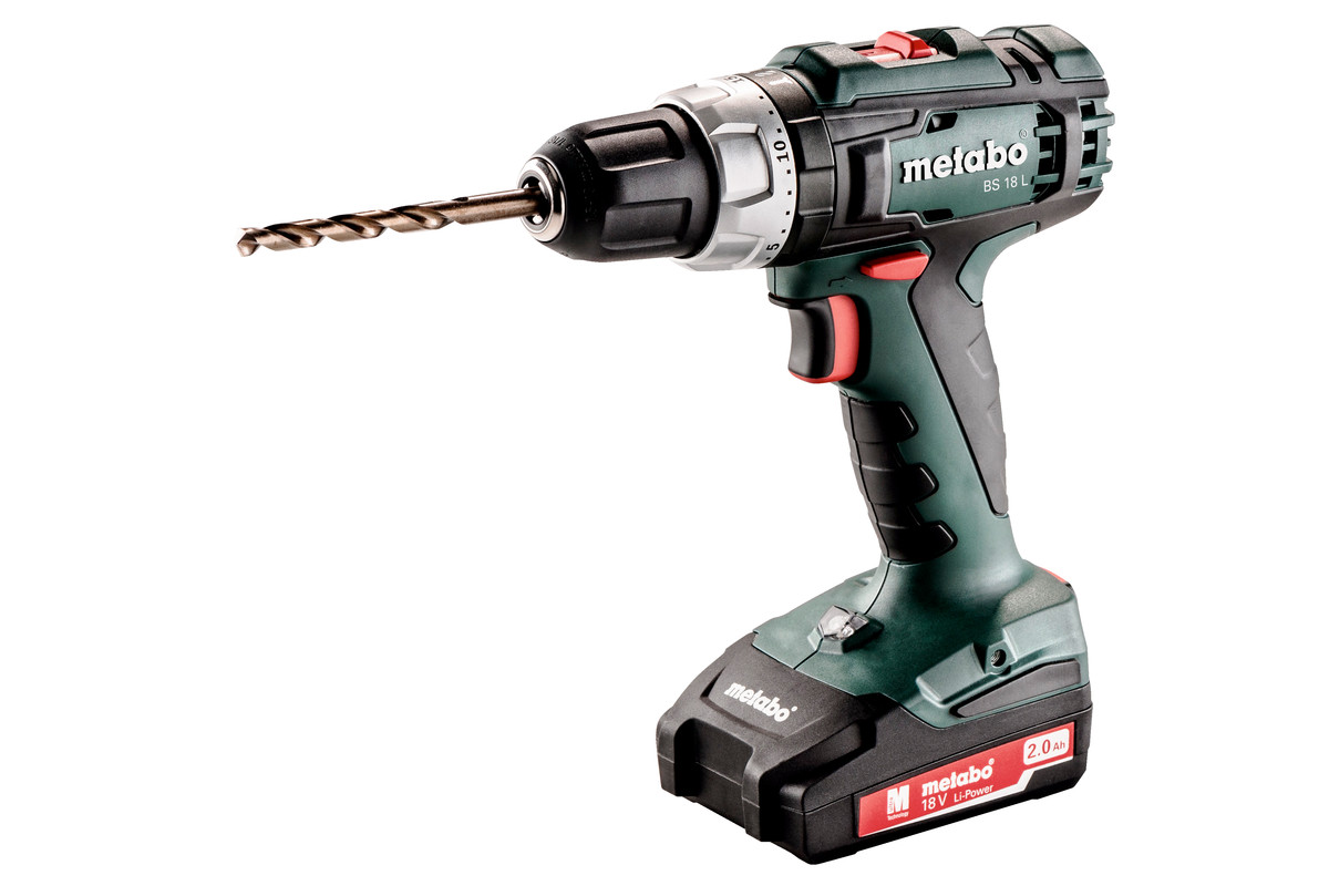 Pora/ruuvinväännin Metabo BS 18 L; 18 V; 2x2,0 Ah akku