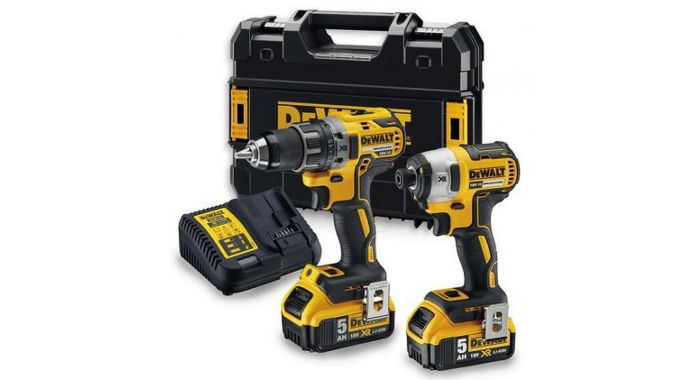 Työkalusarja DeWalt DCK268P2T&nbsp;(DCD791 + DCF887); 18 V; 2x5,0 Ah akku