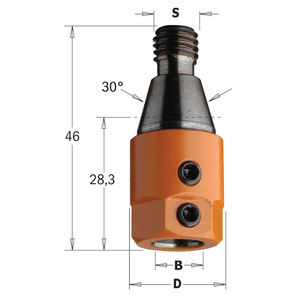 Adapteri CMT 303.000.01; M10/30°