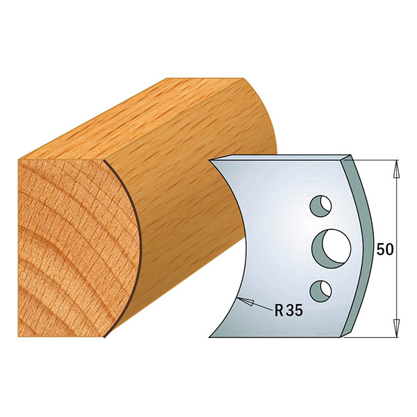 Rajoittimet profiiliveitsille CMT 691.548; 2 kpl.