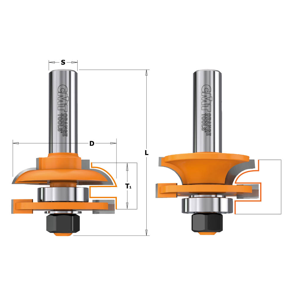 Jyrsin CMT 991.001.11; S=8 mm; S=44,4 mm