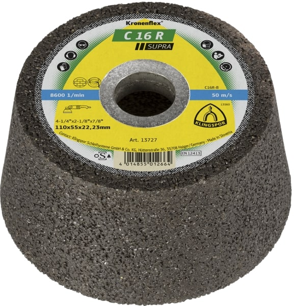 Hiomalevy Klingspor C 16 R Supra; 110x55x22,23 mm; 6 kpl.