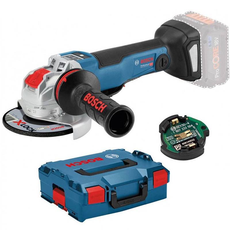 Kulmahiomakone Bosch GWX 18V-10 PSC SOLO X-Lock; 18 V (ilman akkua ja laturia)